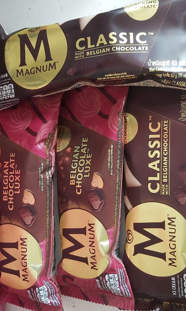 Halal certified Magnum ice cream various flavour Free Delivery, Food