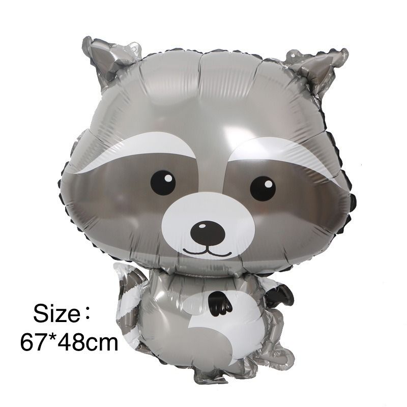 [Helium Inflated] Animal Rabbit Squirrel Hedgehog Foil Balloon Kids ...