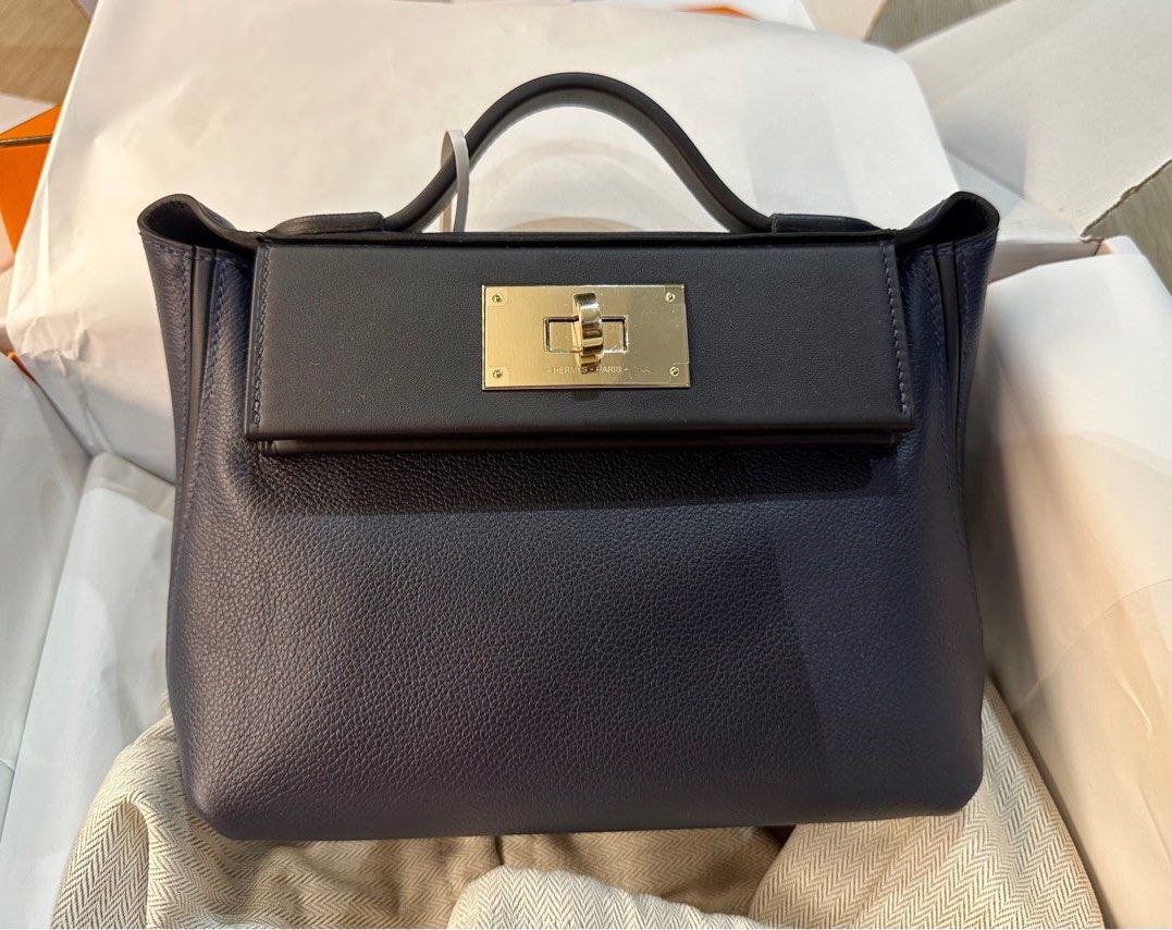 Hermes 24/24-21 (Mini) Gold GHW , Luxury, Bags & Wallets on Carousell