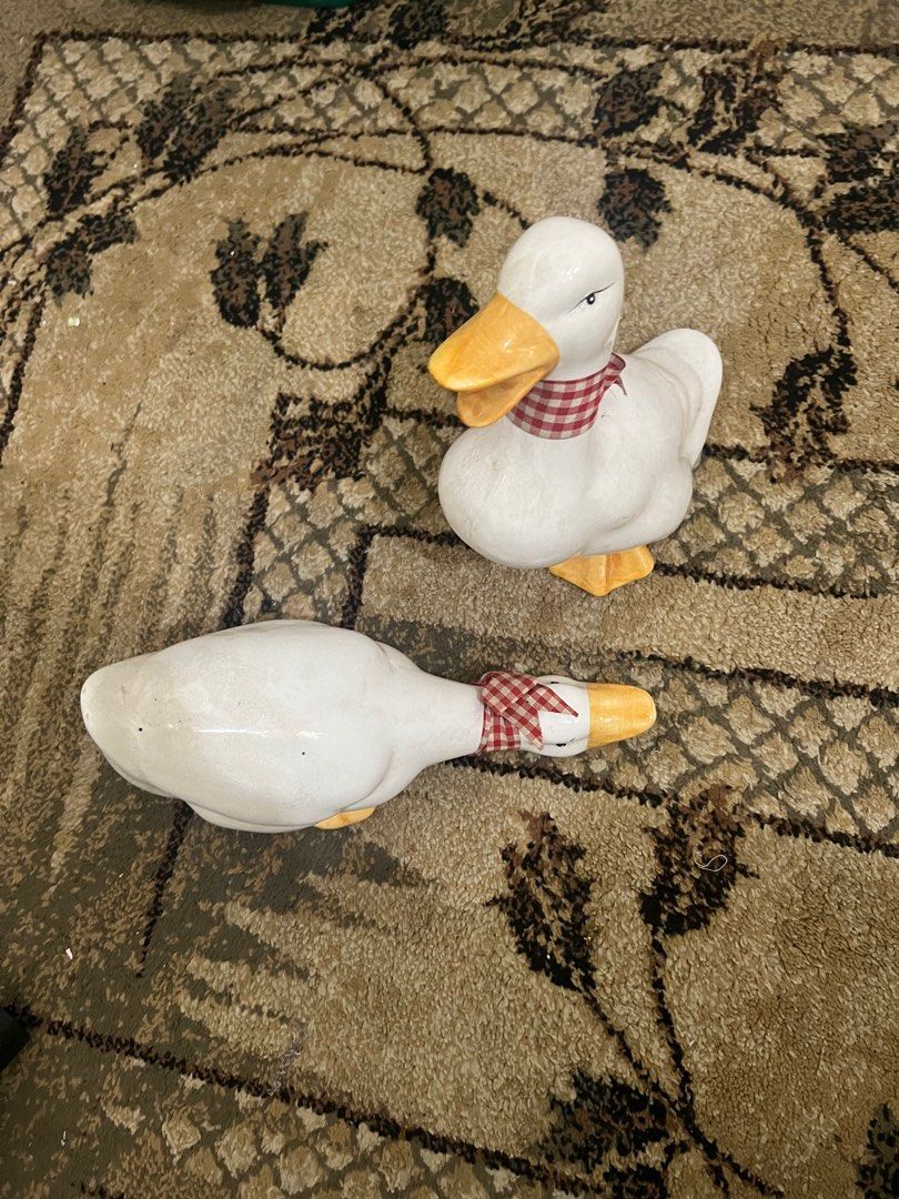 hiasan meja bebek ( 2in1 ) / hiasan rumah bebek keramik bekas