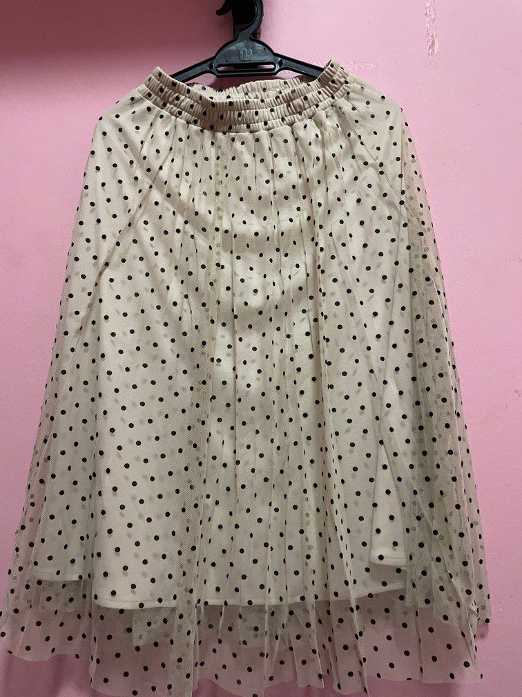 H&m polka dot skirt top