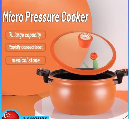Household Micro Pressure Cooker Suitable For Smoldering Pot Medical Stone Pressure Non Stick Cooking Pot RED2375