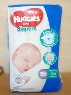 Huggies dry newborn tape 40pcs
