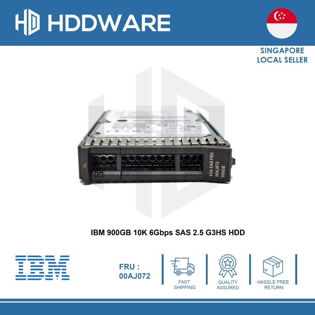 IBM 900GB 10K 6Gbps SAS 2.5 G3HS HDD // 00AJ071 // 00AJ072 // 00AJ07563140666691329111