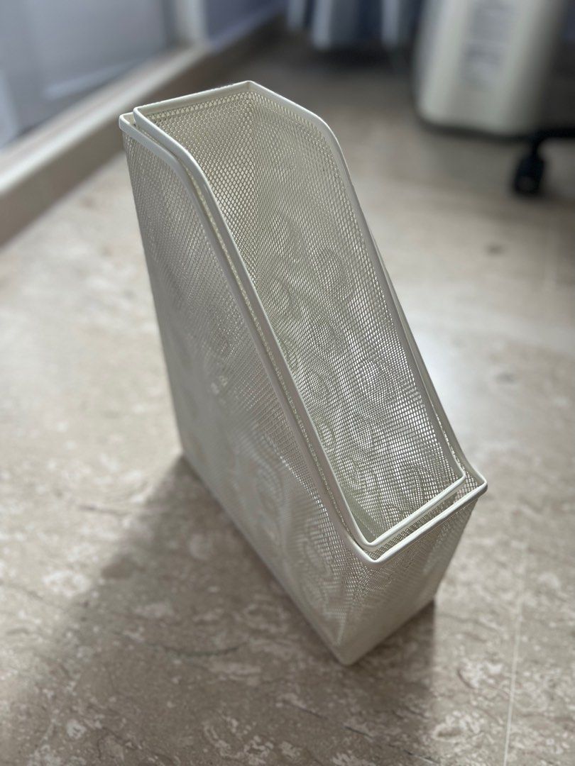 IKEA magazine file holder (white x2pc), Hobbies & Toys, Stationery & Craft, Stationery & School