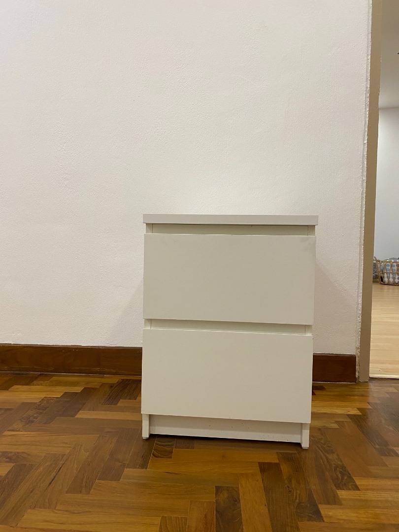 IKEA Malm Chest of 2 drawers side table, Furniture & Home Living