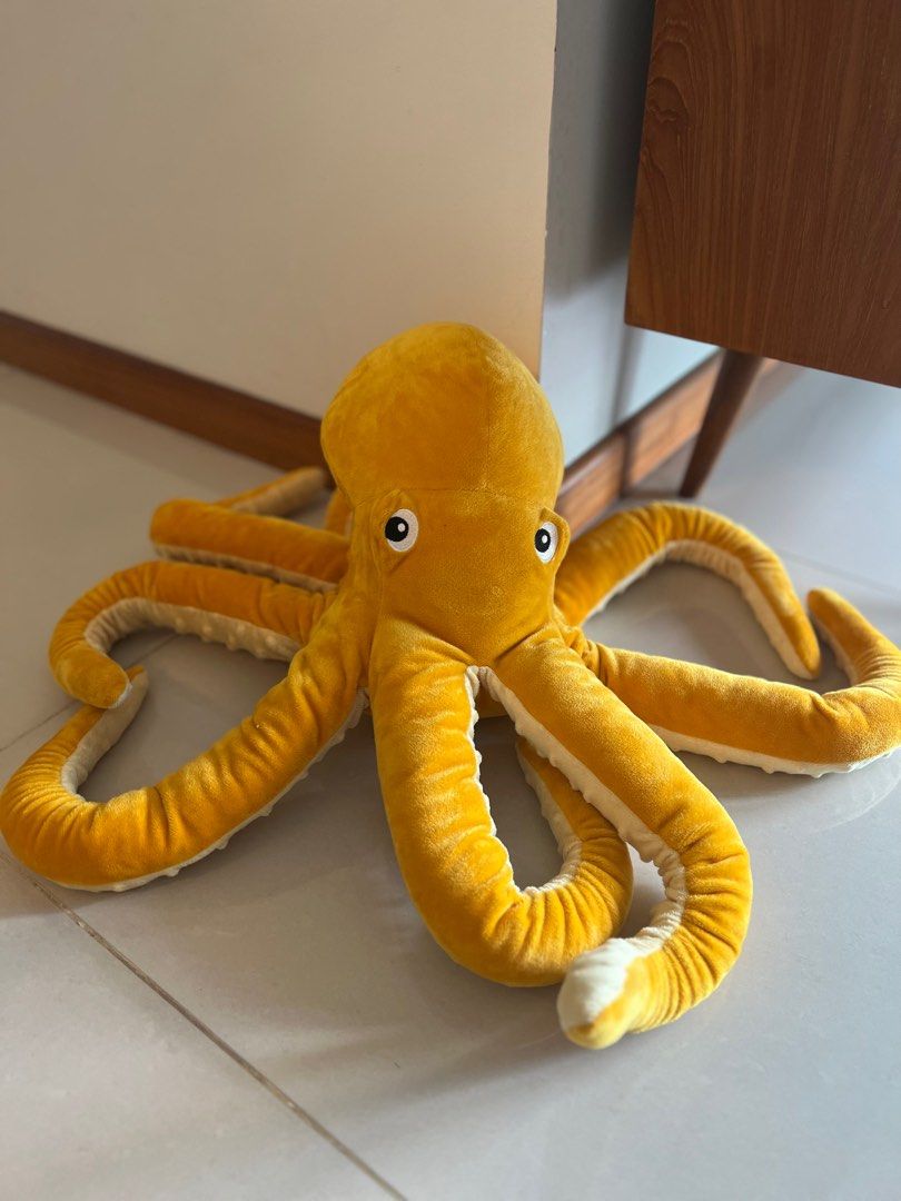 BLÅVINGAD soft toy, octopus/yellow, 20 - IKEA