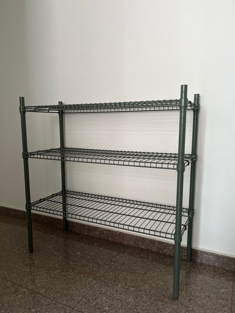 Ikea Omar shelf greygreen, Furniture & Home Living, Furniture, Shelves