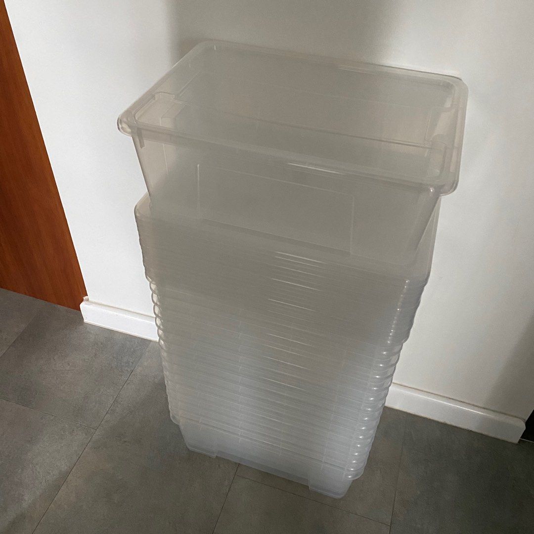 IKEA SAMLA Box + lid 39x28x14 cm, Furniture & Home Living, Home