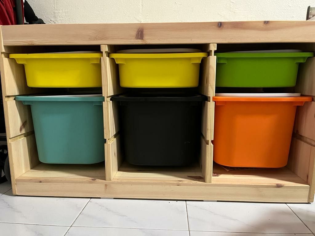 Ikea TROFAST toy storage combinations + 6 boxes, Furniture & Home
