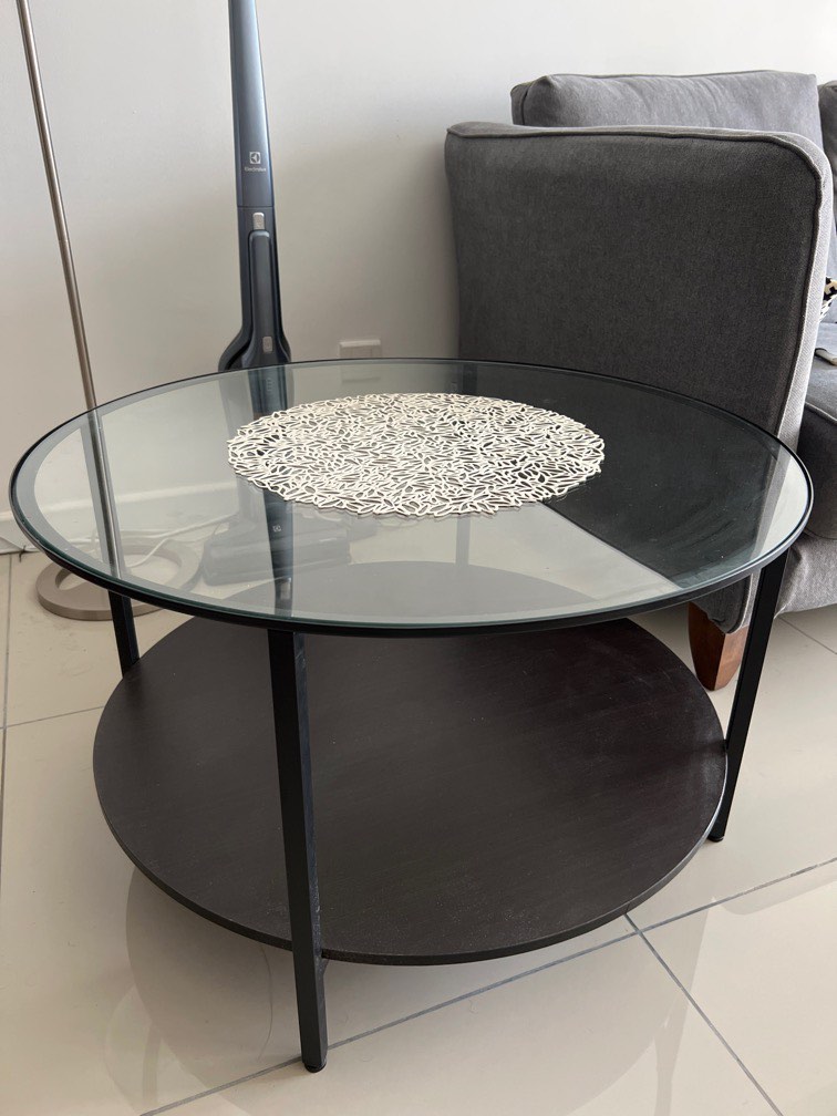 Ikea Vittsjo Round Coffee Table, Furniture & Home Living, Furniture