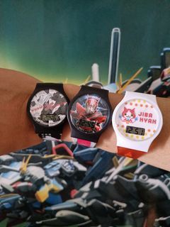 Jam tangan combo kartun anime pokemon kamen rider yokai watch