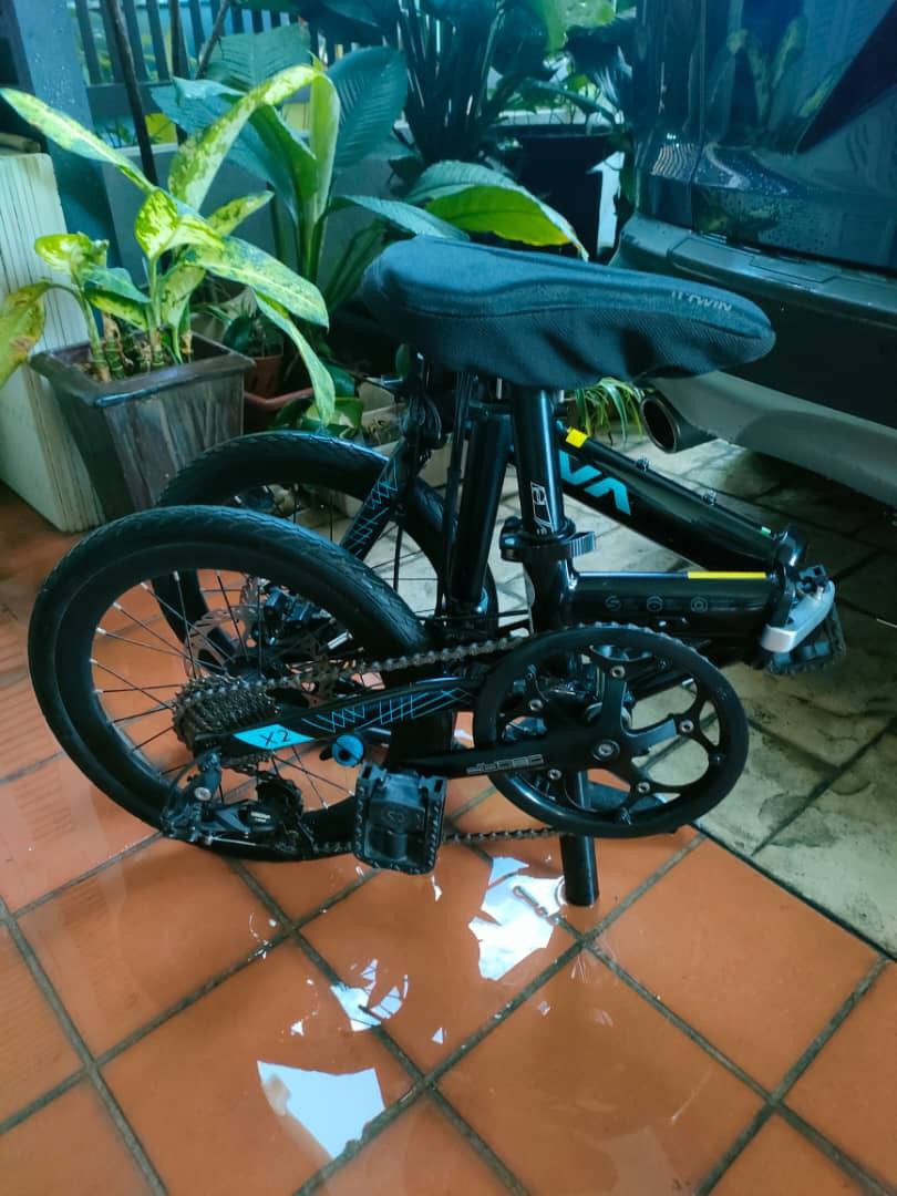 Java X2 Foldable Bike (Category: Bicycles) located in Kuala Lumpur. Submitted by soldier11 (Listing ID 1244441845, Image 2). Description: Java X2 , 16 ins wheels. Condition 8.5/10 Used less than 10times during MCO. PM IF INTERESTED!.