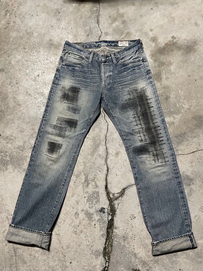 Devilock Patchwork Jeans Japanese Brand Distressed Jeans 