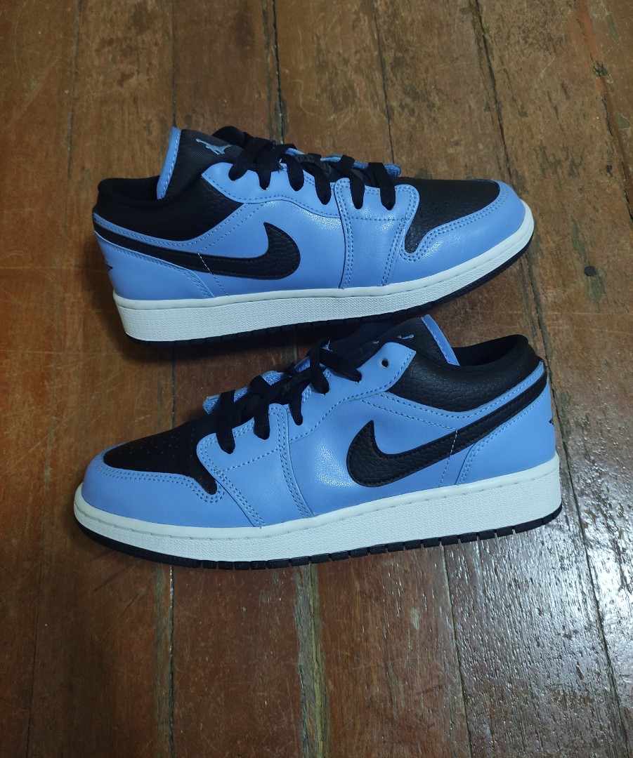 Jordan 1 low Unc Black GS, Men's Fashion, Footwear, Sneakers on