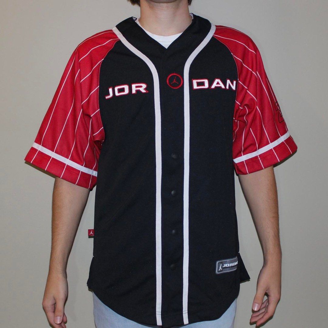 Jordan Baseball Jersey, Men's Fashion, Tops & Sets, Tshirts & Polo Shirts  on Carousell