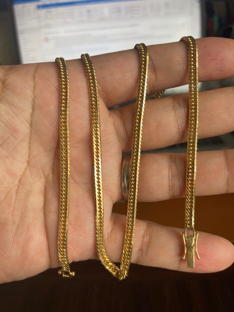 K18 Japan Gold Mcut 24inches Women s Fashion Jewelry