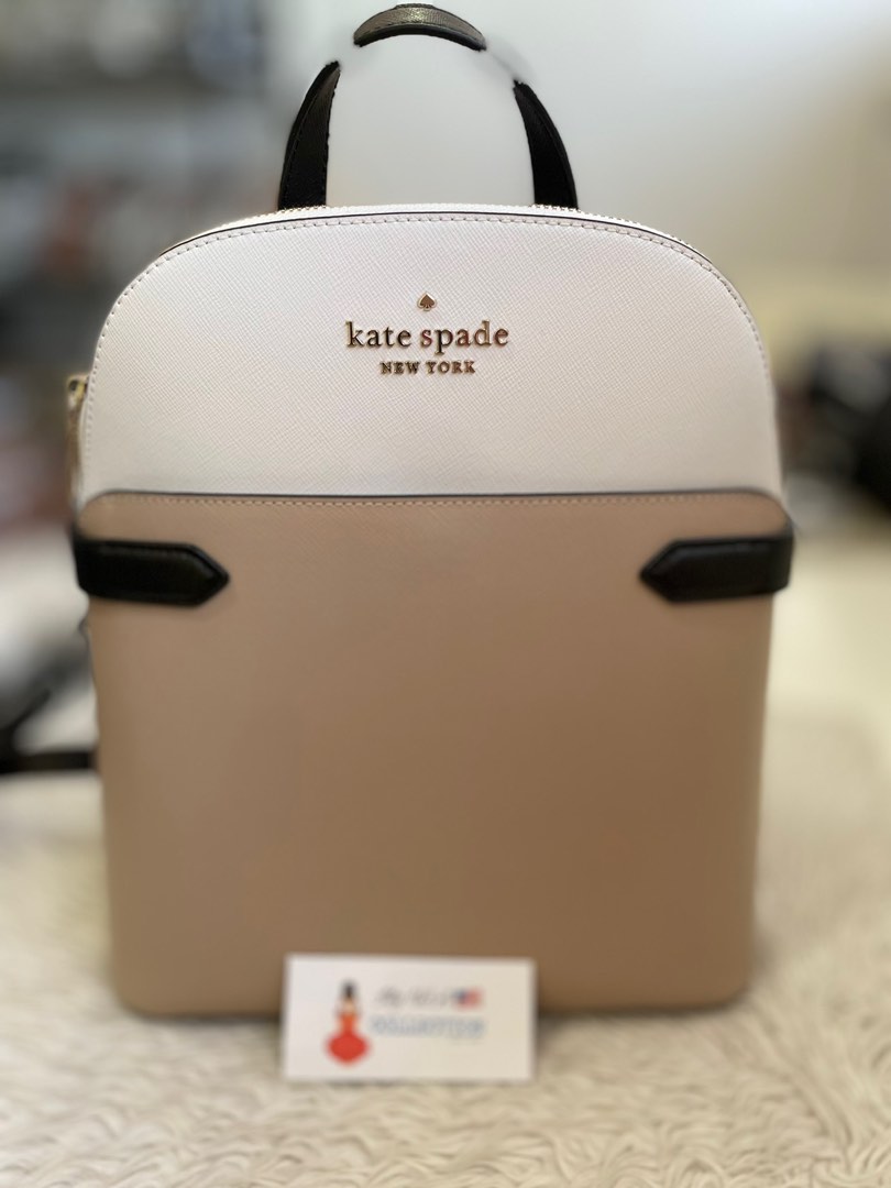 Kate Spade Staci Dome Backpack in Warm Beige Multi on Carousell