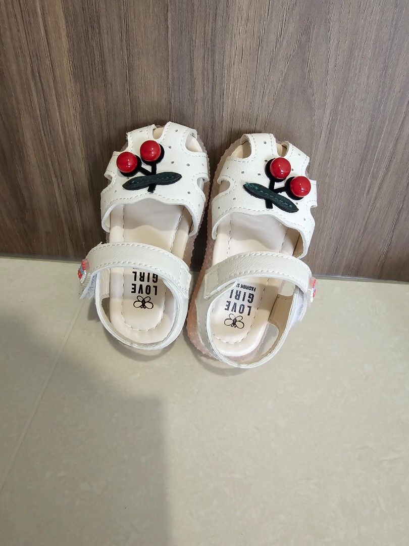 Girls deals cherry sandals