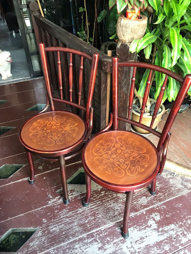 Kopitiam chairs (1pair), Furniture & Home Living, Furniture, Chairs on Carousell