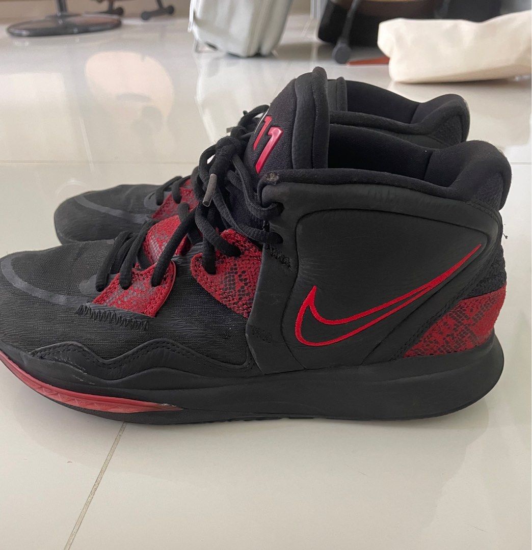 Red and black basketball shoes new arrivals