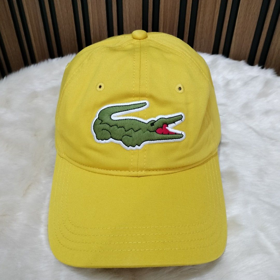 Yellow outlet lacoste cap