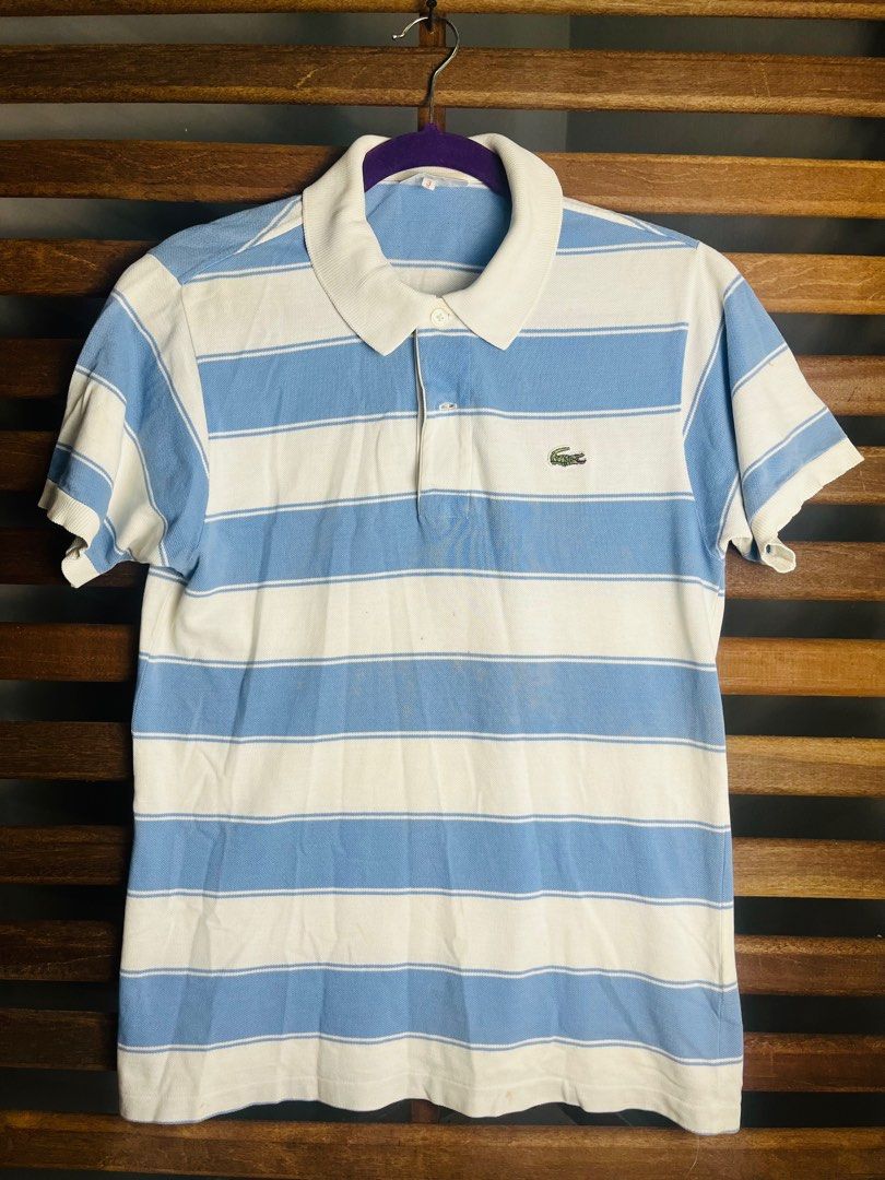 Lacoste polo white top crocodile