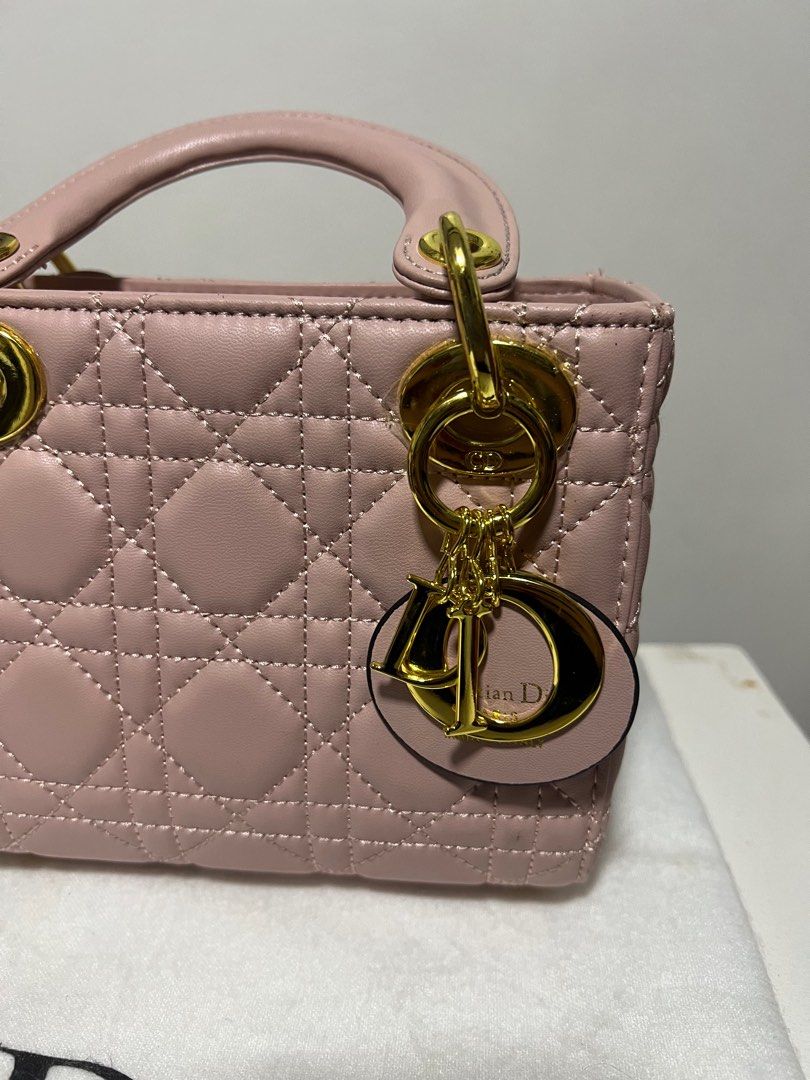 Lady Dior Small (Category: Luxury Bags & Wallets) located in Las Pinas. Submitted by loft1890 (Listing ID 1244417271, Image 3). Description: Auth not guaranteed Never used this upon buying Slightly nego.