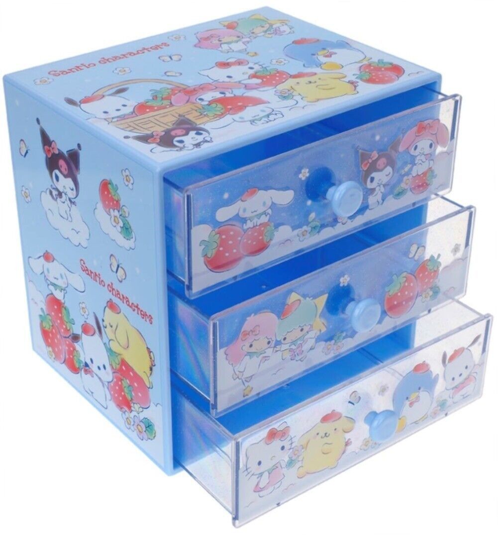 Licensed Sanrio Hello Kitty & Characters 3 Drawer Plastic Storage Box (Category: Storage Boxes & Baskets) located in Manila. Submitted by littlemingshop (Listing ID 1244426301, Image 3). Description: 07-21-2023 For Sale brand new, Licensed Sanrio Hello kitty characters friend 3 Drawer Plastic Storage Box there are 3 drawers can help storage and tidy small things, such as accessories, cosmetics, DIY crafts, art supplies, office supplies, etc. suit