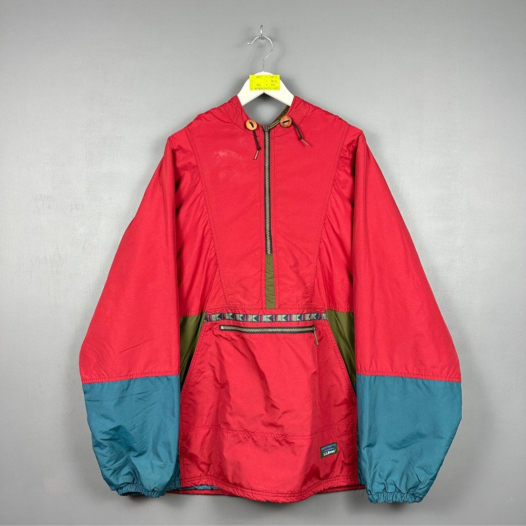 LLBean Anorak half Zipper Hoodie