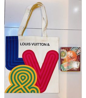 Louis Vuitton canvas shopping tote bag