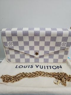 Louis Vuitton Damien Alma Hollywood pochette chain wallet fuschia