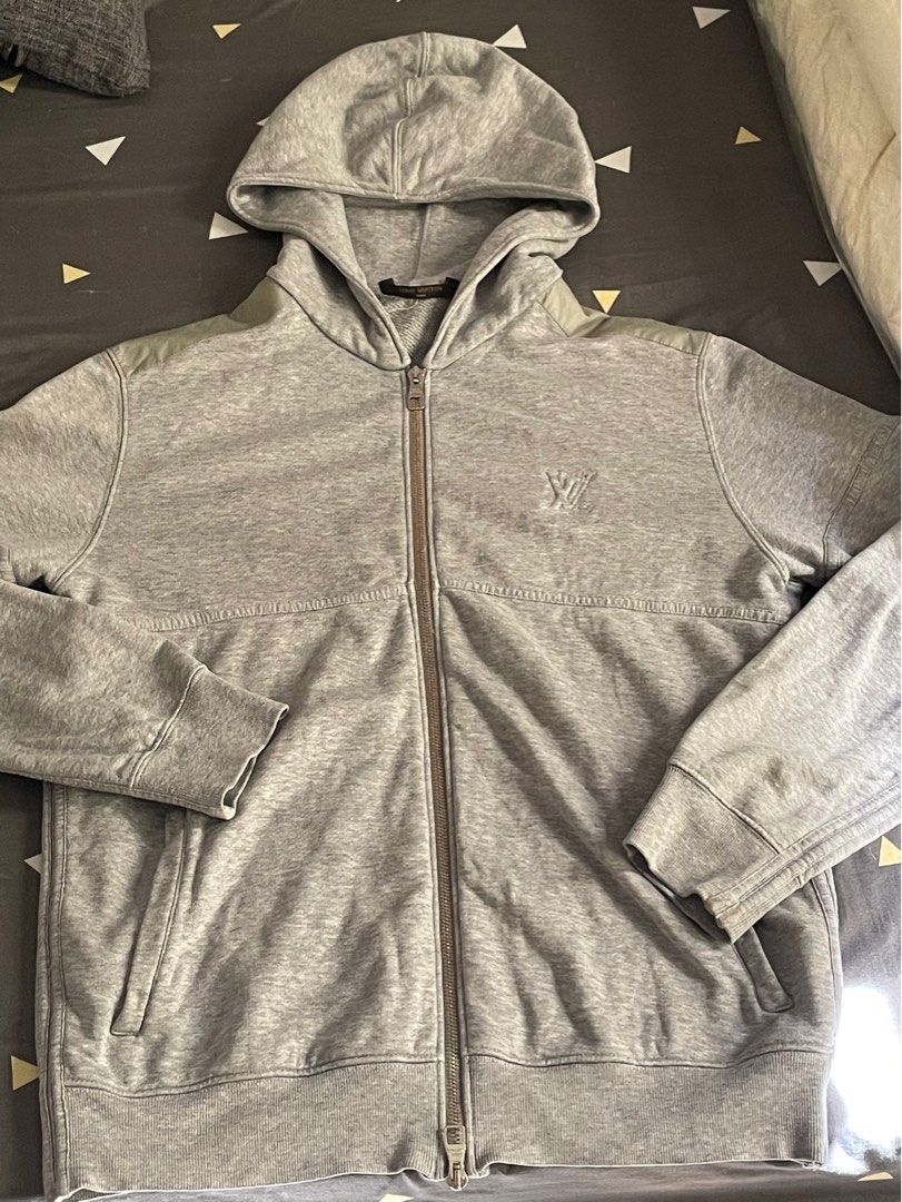Louis Vuitton Monogram Embossed Zip-Up Jacket
