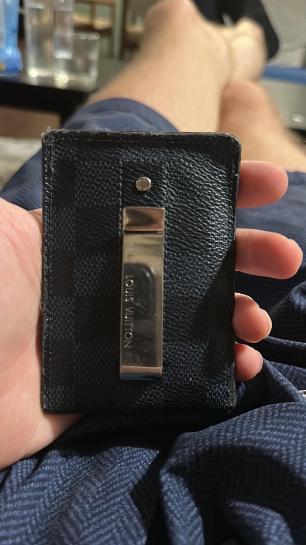 card holder with money clip louis vuitton