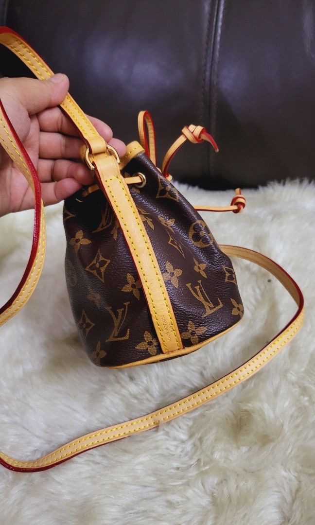 Louis Vuitton Nano bucket fragment, Luxury, Bags & Wallets on Carousell