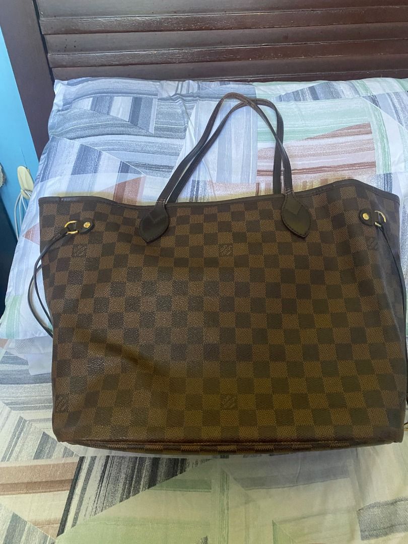 LV neverfull MM damier 2012 ( ada hot stamp ) db + receipt