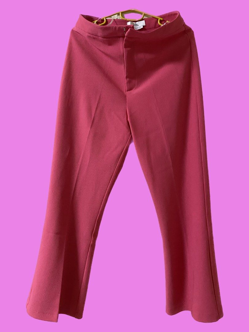 Love Bonito Pink Flare Pants
