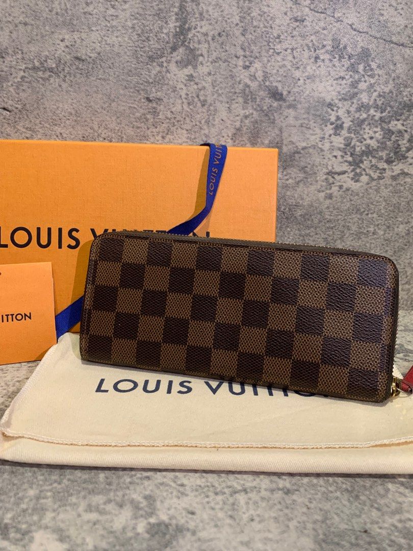 LOUIS VUITTON Clemence Monogram Canvas Zippy Wallet Rose Ballerine