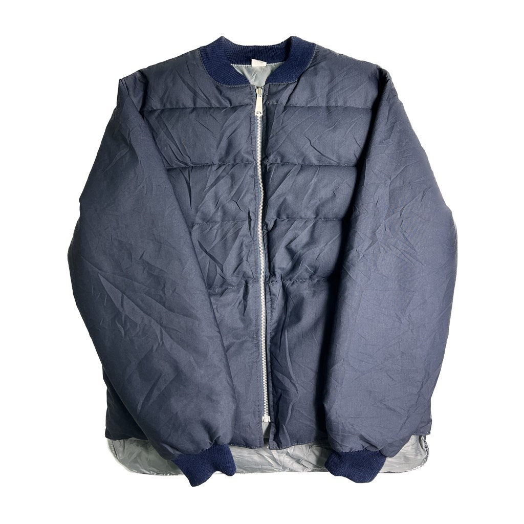 [M] NAVY BLUE DOWN PUFFER JACKET SHELL MADE IN CANADA, Men's Fashion