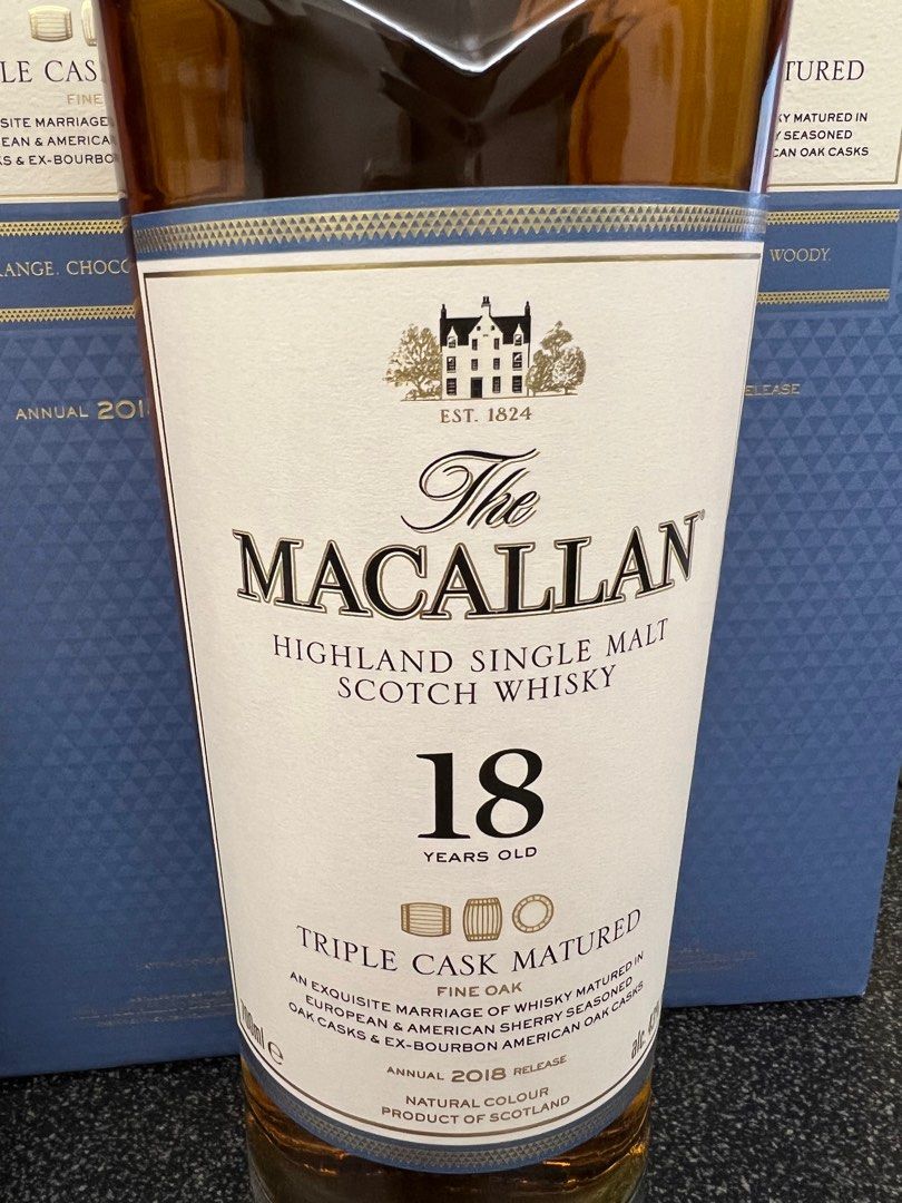 Macallan 18 Years Old Triple Cask Matured Whiskey 2018, 嘢食& 嘢飲