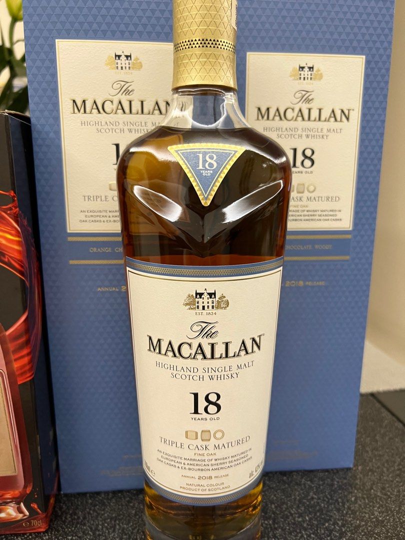 Macallan 18 Years Old Triple Cask Matured Whiskey 2018, 嘢食& 嘢飲