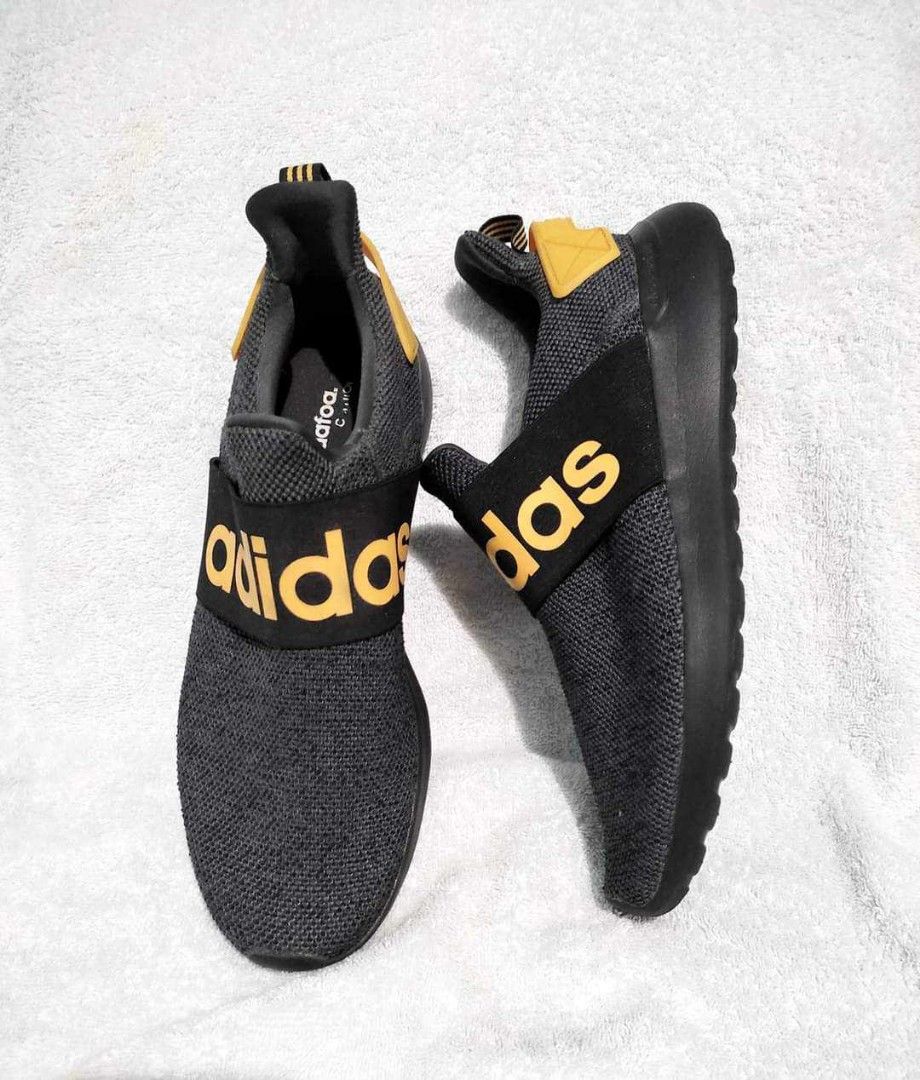 Adidas lite racer adapt black and gold sales