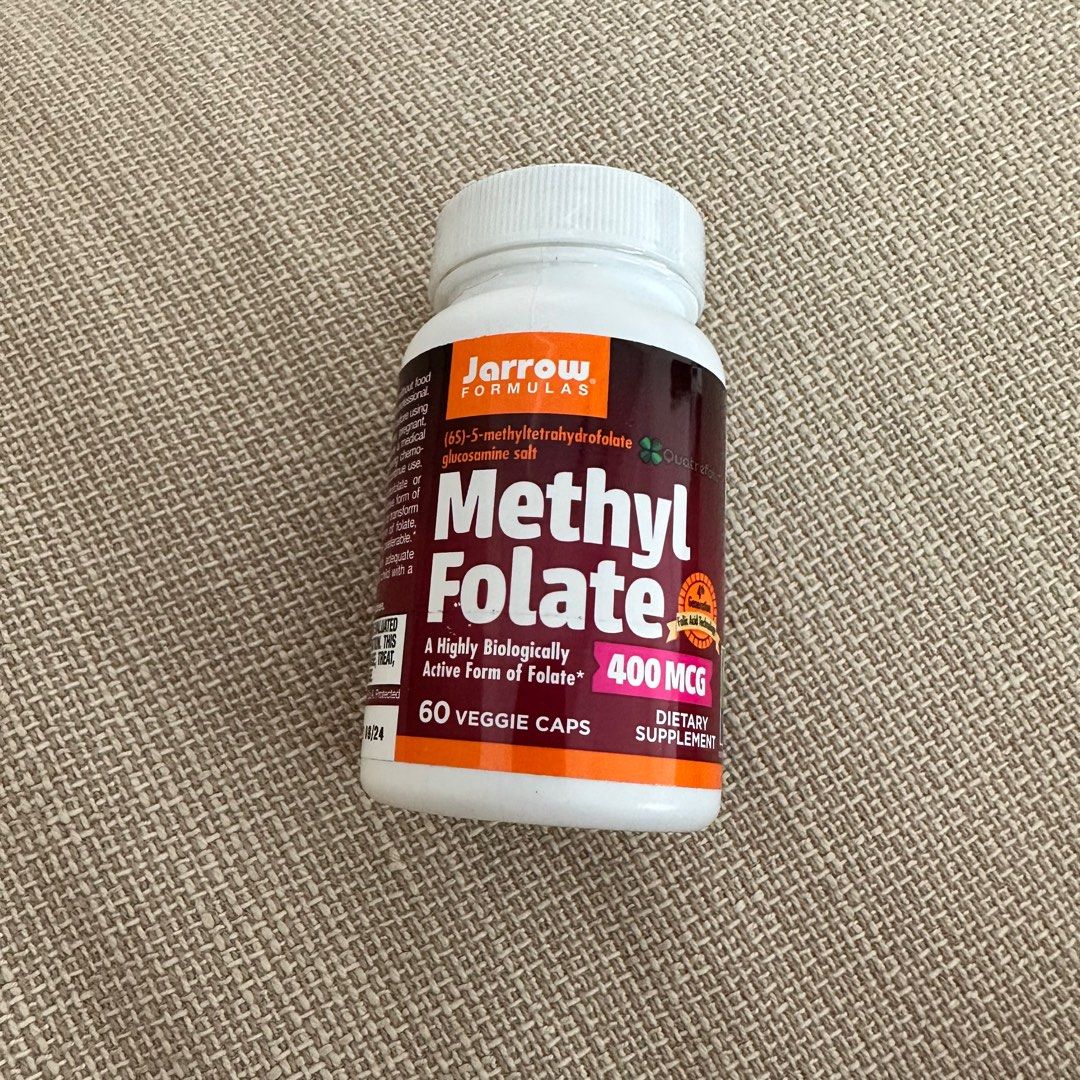 Methyl Folate Active Form Folic Acid Jarrow, Health & Nutrition, Health ...