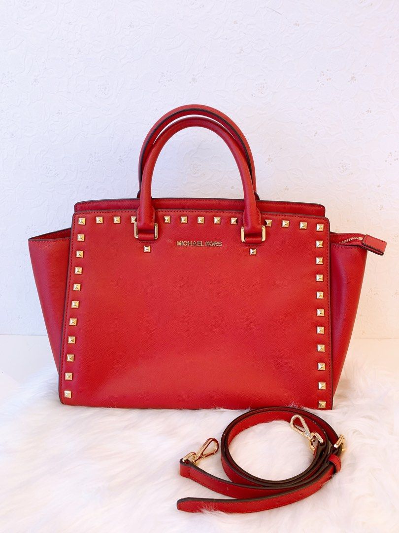 Michael kors selma best sale studded crossbody
