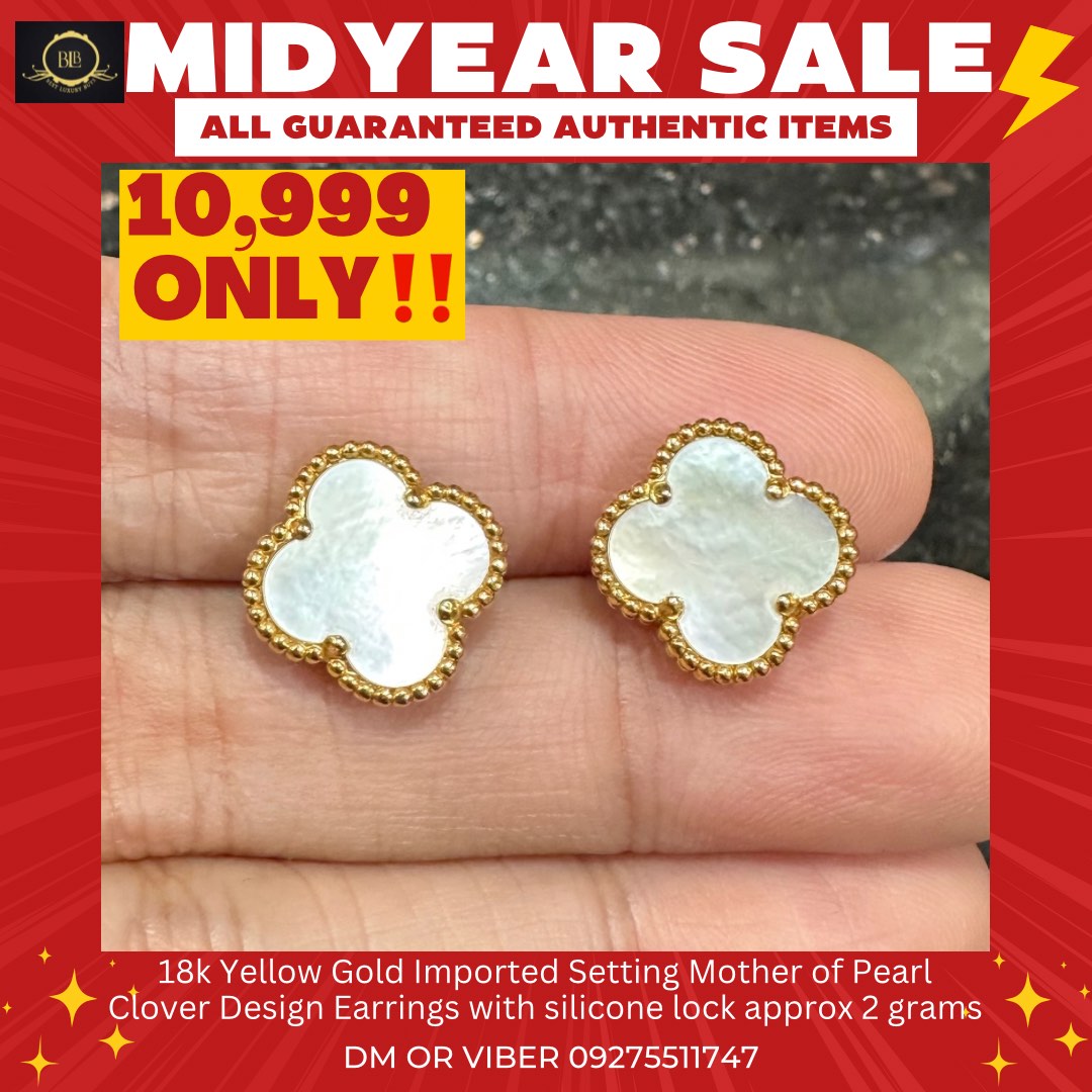 Louis Vuitton Mother of Pearl Earring, Women's Fashion, Jewelry &  Organizers, Earrings on Carousell