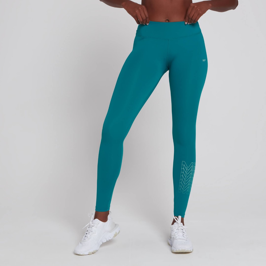 MP Women's Repeat Training Leggings in Teal, Women's Fashion, Activewear on  Carousell