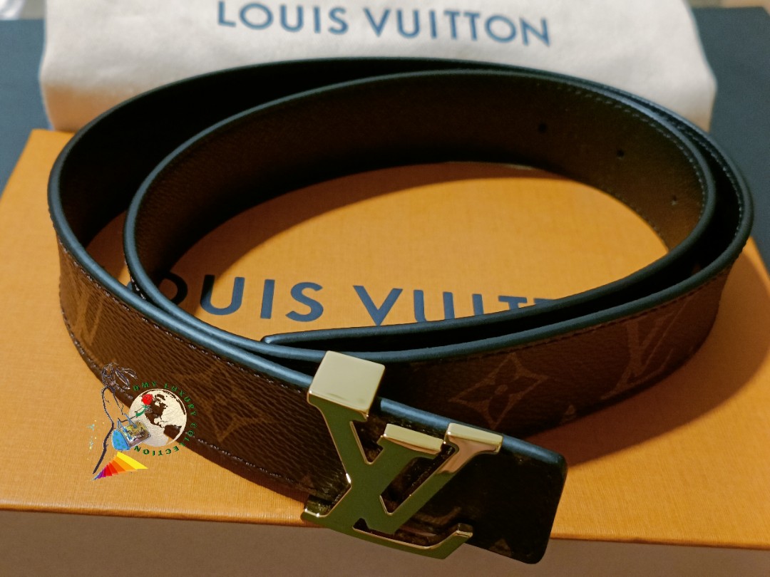 Louis Vuitton, Accessories, Louis Vuitton Lv Initiales Reversible Belt  Monogram Canvas And Leather Medium 75