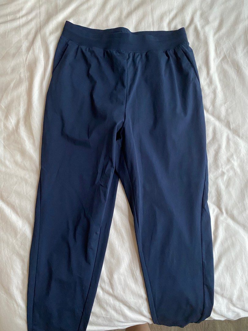 navy blue track pants, Women's Fashion, Bottoms, Other Bottoms on Carousell