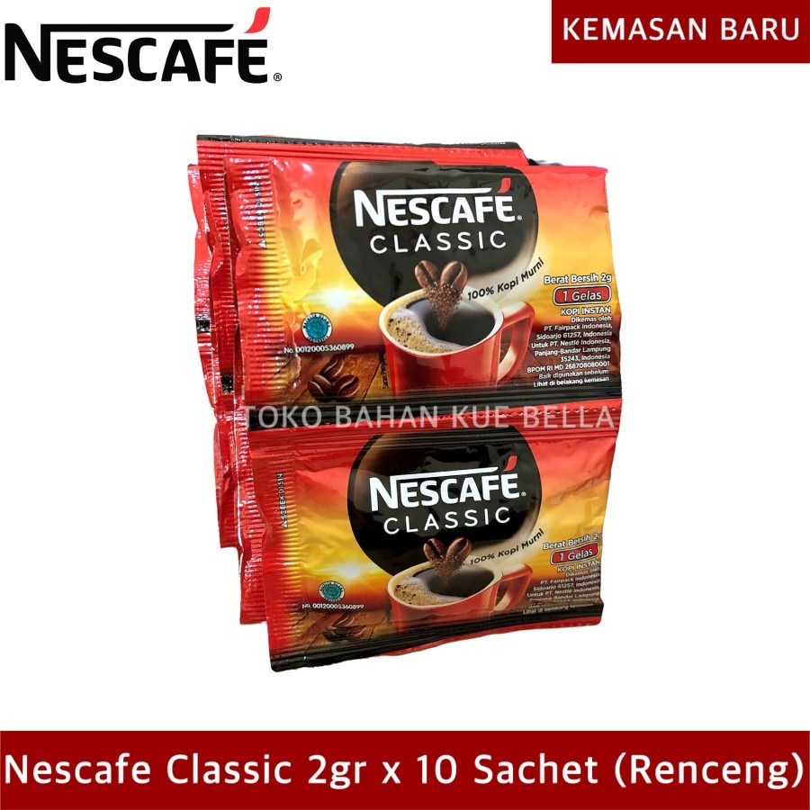 Nescafe Classic 2gr Kopi isi 10sachet on Carousell
