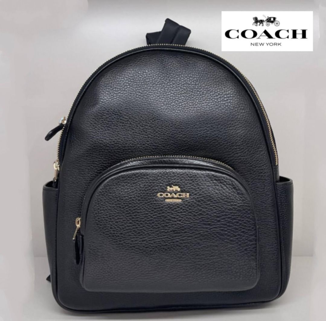 Coach black shop backpack purses